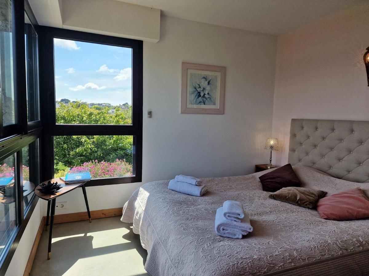 Architect Villa With Fantastic Sea View, Locquirec Eksteriør billede