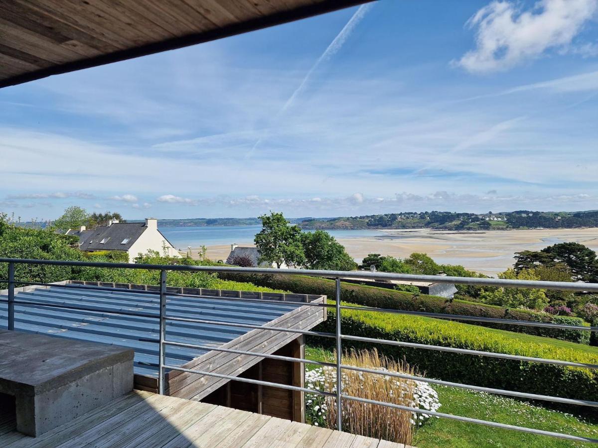 Architect Villa With Fantastic Sea View, Locquirec Eksteriør billede