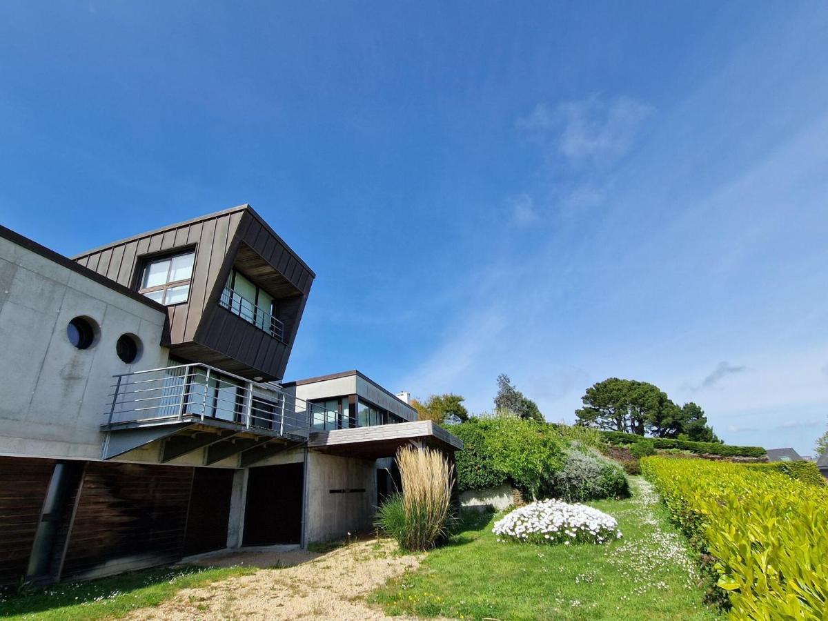 Architect Villa With Fantastic Sea View, Locquirec Eksteriør billede